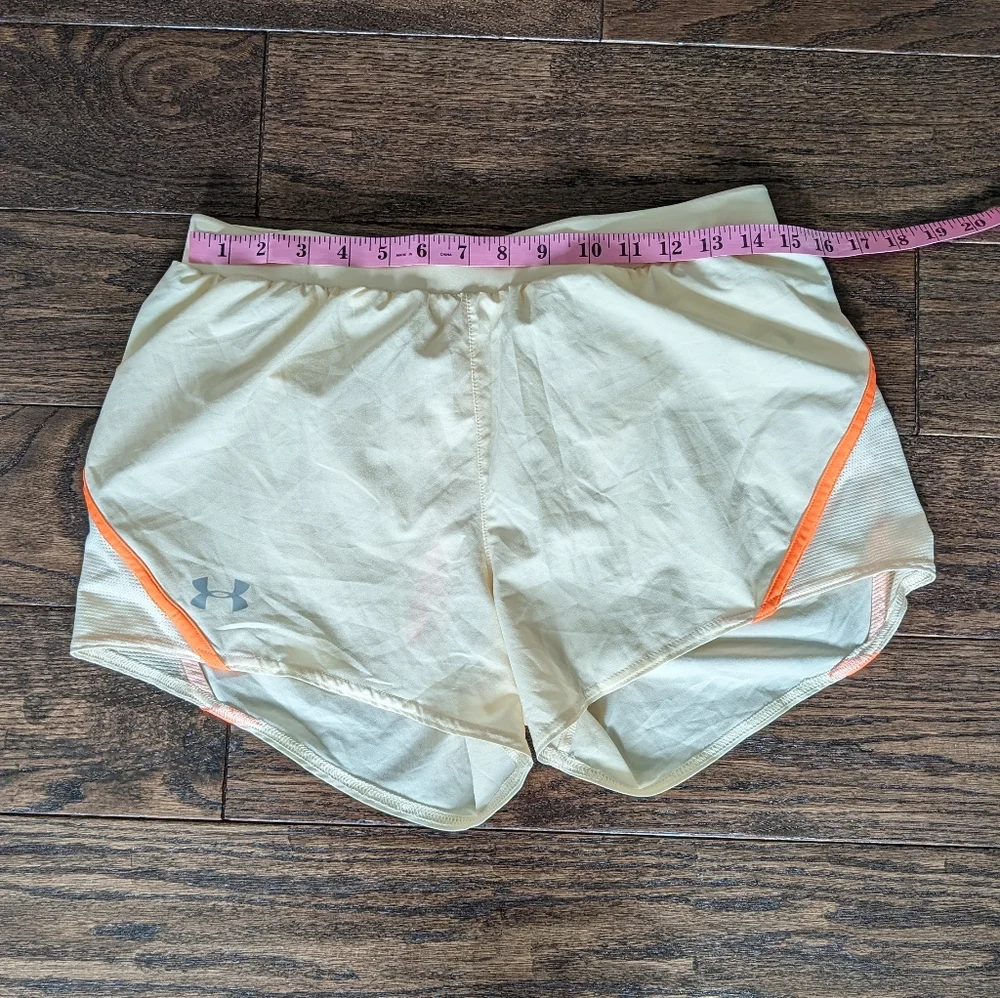 Under Armour Running Shorts Yellow and Orange - Picture 4 of 7